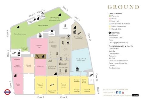 harrods cafe locations map.